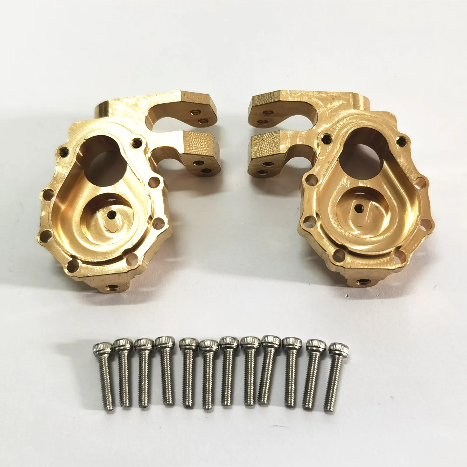 

2Pack 8252 Brass Heavy Counterweight Portal Drive Housing Replacement For Traxxas TRX4 TRX-4 TRX6 1:10 RC Car