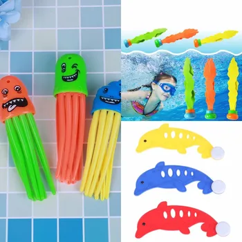 

3Pcs/Set Underwater Swim Pool Diving Toys Summer Swimming Dive Toy Sets Water Rings,Diving Dolphins Fish & Balls