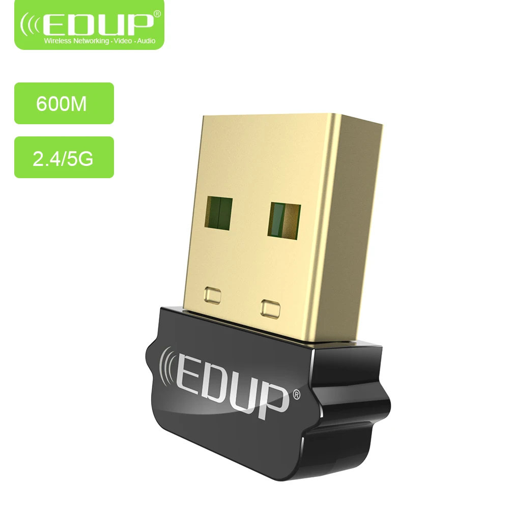 EDUP USB WiFi адаптер 2 4 ГГц/5 ГГц двухдиапазонный 650 Мбит/с беспроводной для Windows MacOS Linux |