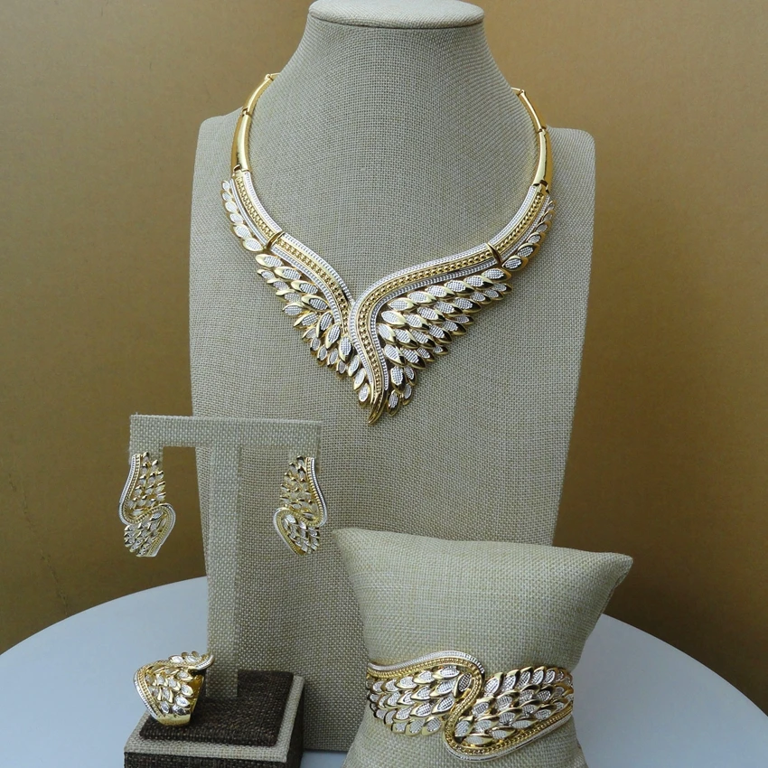 Yuminglai Unique Design Dubai Costume Jewelry Sets for Women FHK6419