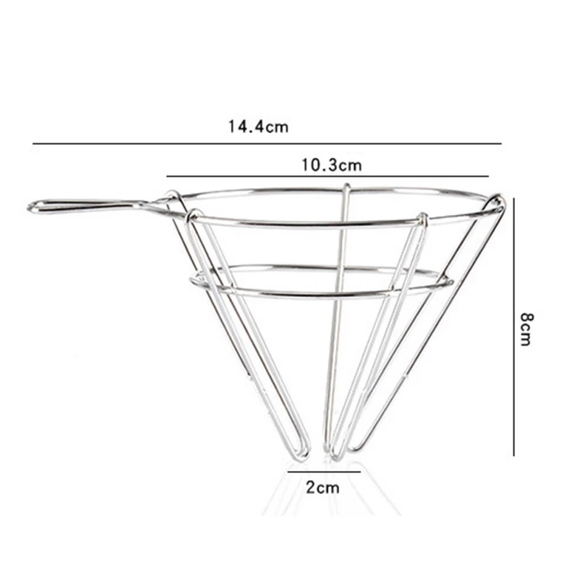 

Stainless Steel Coffee Filter Household Metal Coffee Filter Portable Kitchen Supplies