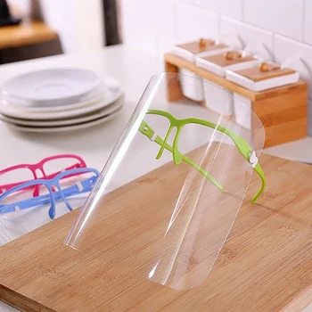 

Transparent Protective Masks Face Shield Anti-Saliva Splash Mask Dust Mask Windproof Anti Oil Splash Face Mask