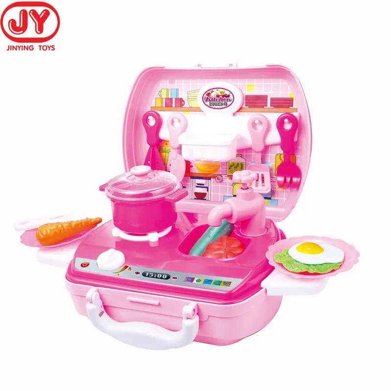 Стиль детский игровой дом кухня игрушка модель кулинарная сцена Игры Портативный ящик для хранения подарок для девочек