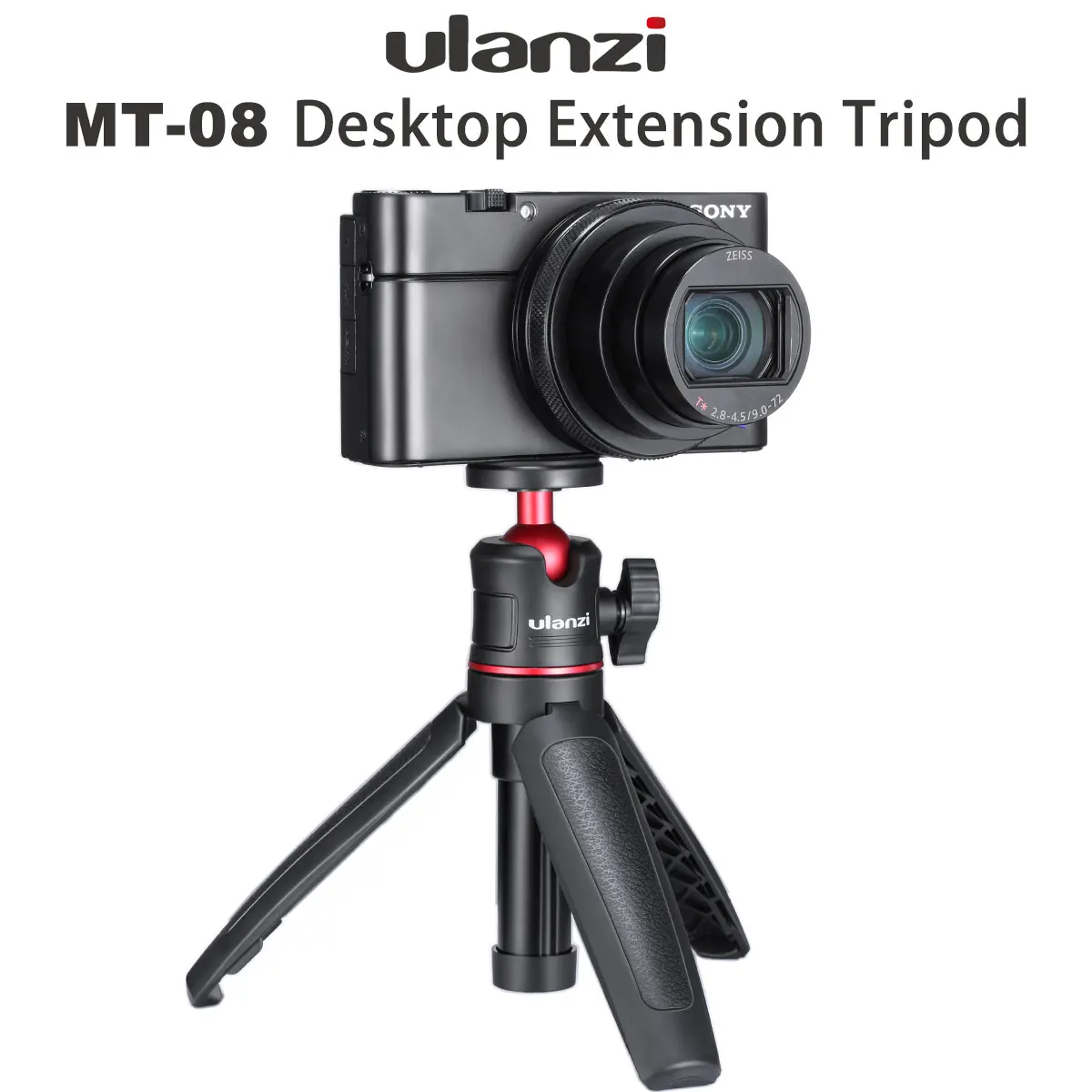 Ulanzi MT-08 Настольный Штатив с 1/4 винтом для DSLR камер смартфон микрофон светодиодный светильник для Vlogging Выдвижной Штатив