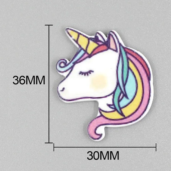 C7 10 шт./лот смешанные кабошоны в форме лошади из смолы с рогом Kawaii Flatback изделия из смолы DIY чехол для телефона/декоративные шпильки для волос - Цвет: C7