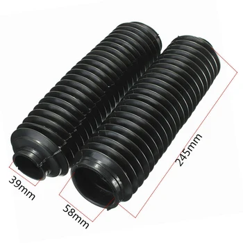 

1 Pair Motorcycle Front Fork Rubber Gaiters Boots Shock Absorber For CQR Covers Ornamental Mouldings