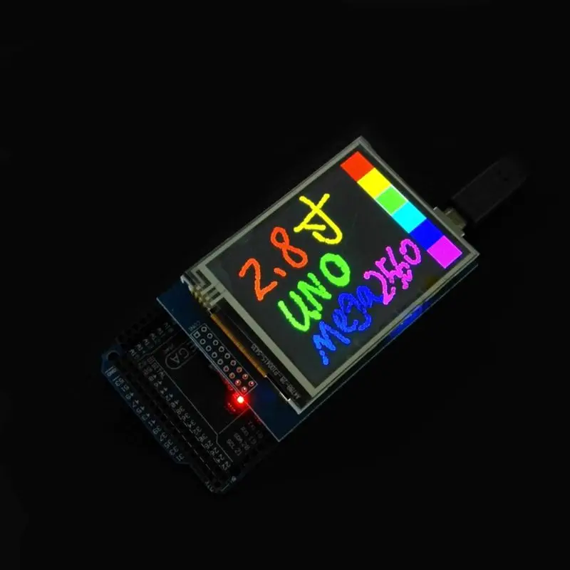 2,8 дюймов 240x320 TFT ЖК-экран модуль серийный экран с резистивной сенсорной панелью цифровые запасные части DIY комплект для UNO F42B