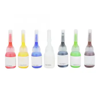 

Professional Portable Body Tattoo Ink Long Lasting Fast Coloring Tattoo Pigment 5ml x 7pcs