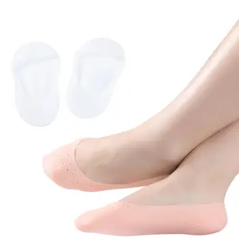 

Unisex Breathable Elastic Low Cut Silicone Socks Anti Crack Foot Care Protector chaussette courte нлски женские Christmas gift