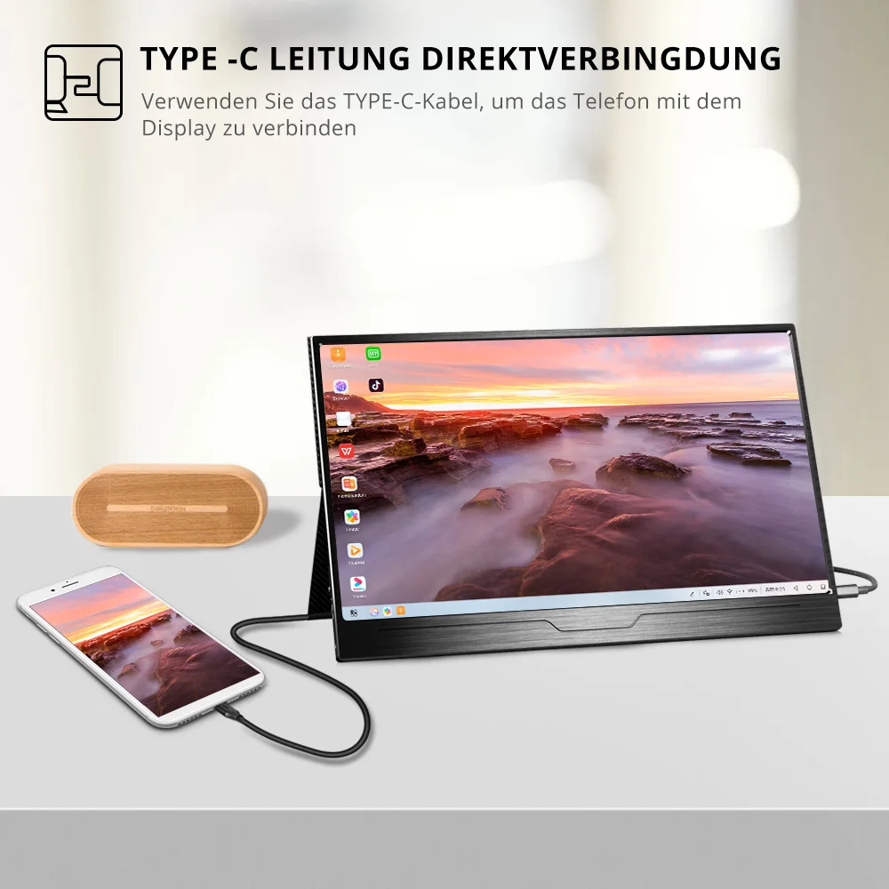 UPERFECT-FHD 1080P ޴  13.3 ġ IPS  ° ȭ Ps4 Xbox ġ, ӿ Ʈ PC ȭ ÷