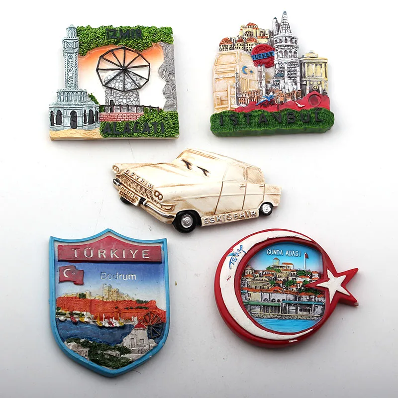 

hot sale Turkey Tourist Travel Souvenir 3D Resin Decorative Fridge Magnet Craft GIFT