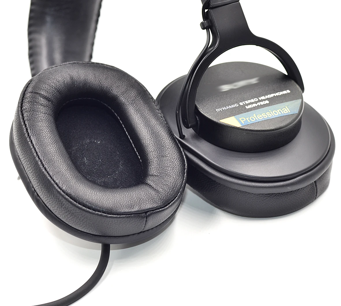 Натуральная кожа амбушюры подушки для SONY MDR-7506 MDR-V6 MDR-900ST АТХ MSR7 M50 M50X Denon AH-MM400 наушники