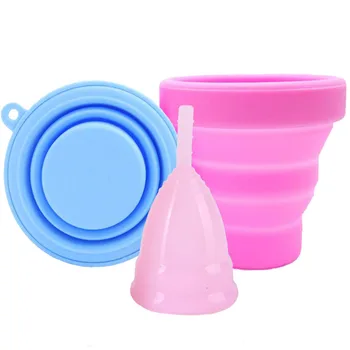 

Menstrual Cup Sterilizer Collapsible Silicone Cup Cleaning Menstrual Cup Recyclable Camping Foldable Menstrual Cup Sterilizing
