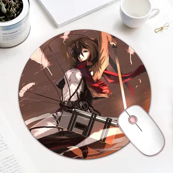 

Comfort Attack on Titan Round Mouse Mat Gaming Mousepad Computer Mouse Pad Anime Best Mice Mats for Gamer Gift Desk Mat