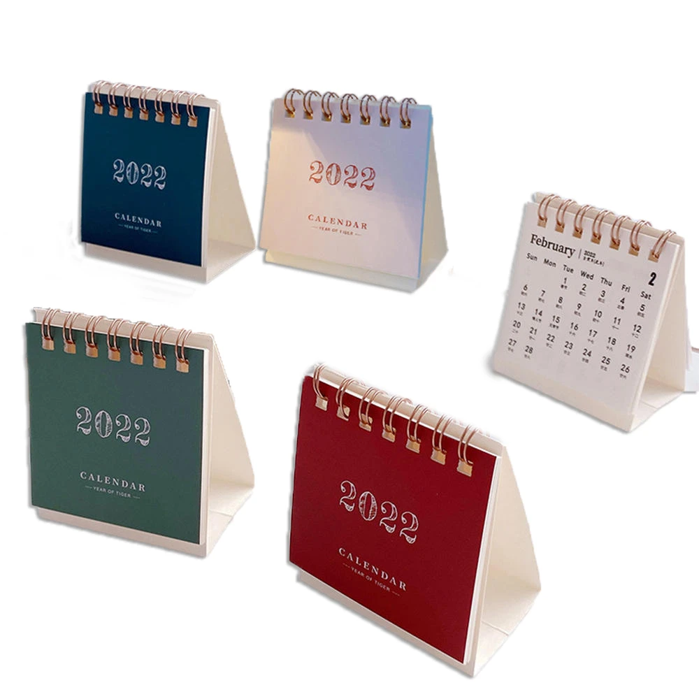 Njcu 2022 Calendar 2022 Mini Desk Calendar Creative Simple Homeoffice 365 Days Calendar Desk  Decoration Stationery Office Supplies|Calendar| - Aliexpress