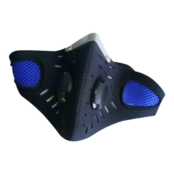 

1Pcs 2 Valves 2 Activated Carbon Filters Mouth Masks Air Purifying Anti-fog Anti Exhaust Gas PM2.5 Face Mask Windproof