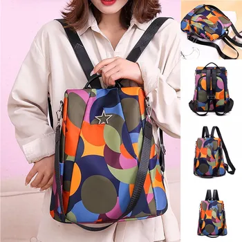

Women's Fashion Backpack Oxford Waterproof Bag Anti-Theft Shoulder Bag Leisure Travel Bag Zipper Backpack For Women G091224