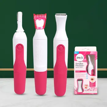 

5 In1 Multifunction Electric Face Eyebrow Scissors Hair Trimmer Mini Portable Women Body Shaver Remover Blade Razor Epilator