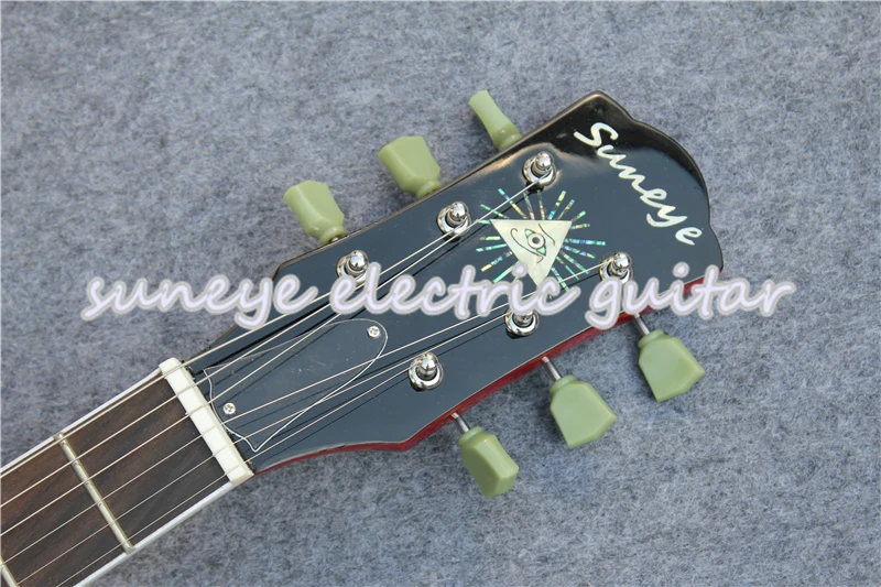 Suneye CS Cherry Sunburst Tiger Grain Finish стандартная электрогитара на заказ гитара для левшей