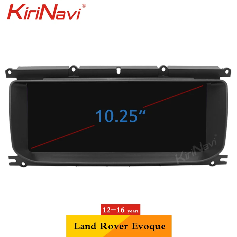 KiriNavi 10,25 дюймов 1 Din Android 9,0 Автомобильная магнитола для Land Range Evoque автомобильный dvd-плеер Авто gps навигация Bluetooth 4G 2012