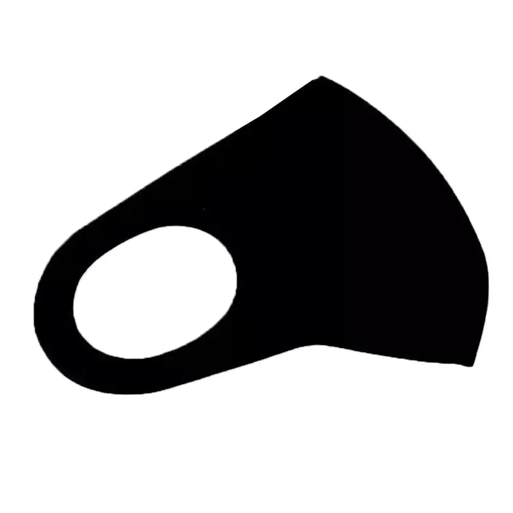 Многоразовая маска для ушей 3D шелк льда Хлопок Велосипедная противопыльная маска для рта и лица респиратор для ухода для мужчин и женщин - Цвет: Черный