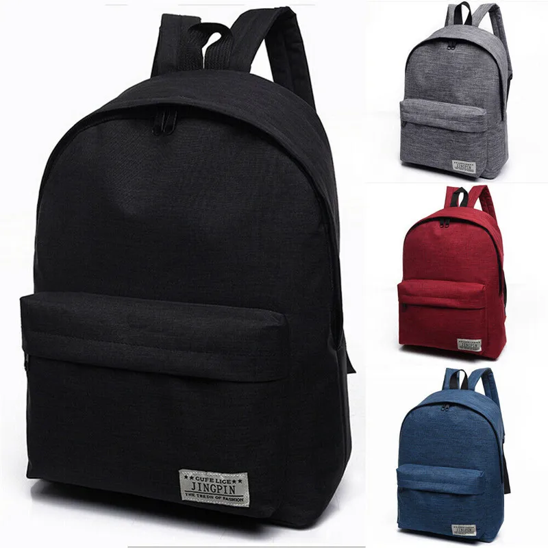 NoEnName-Null 1 шт. стильный женский мужской холщовый Портативный Большой рюкзак, рюкзак, школьная сумка для колледжа, дорожная походная сумка