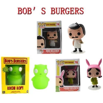 

POP Bob's Burgers #78 Louise Cute Vinyl Dolls 74# Bob kuchi kopi Luminous Figure Model Toys for Children Birthday Christmas gift
