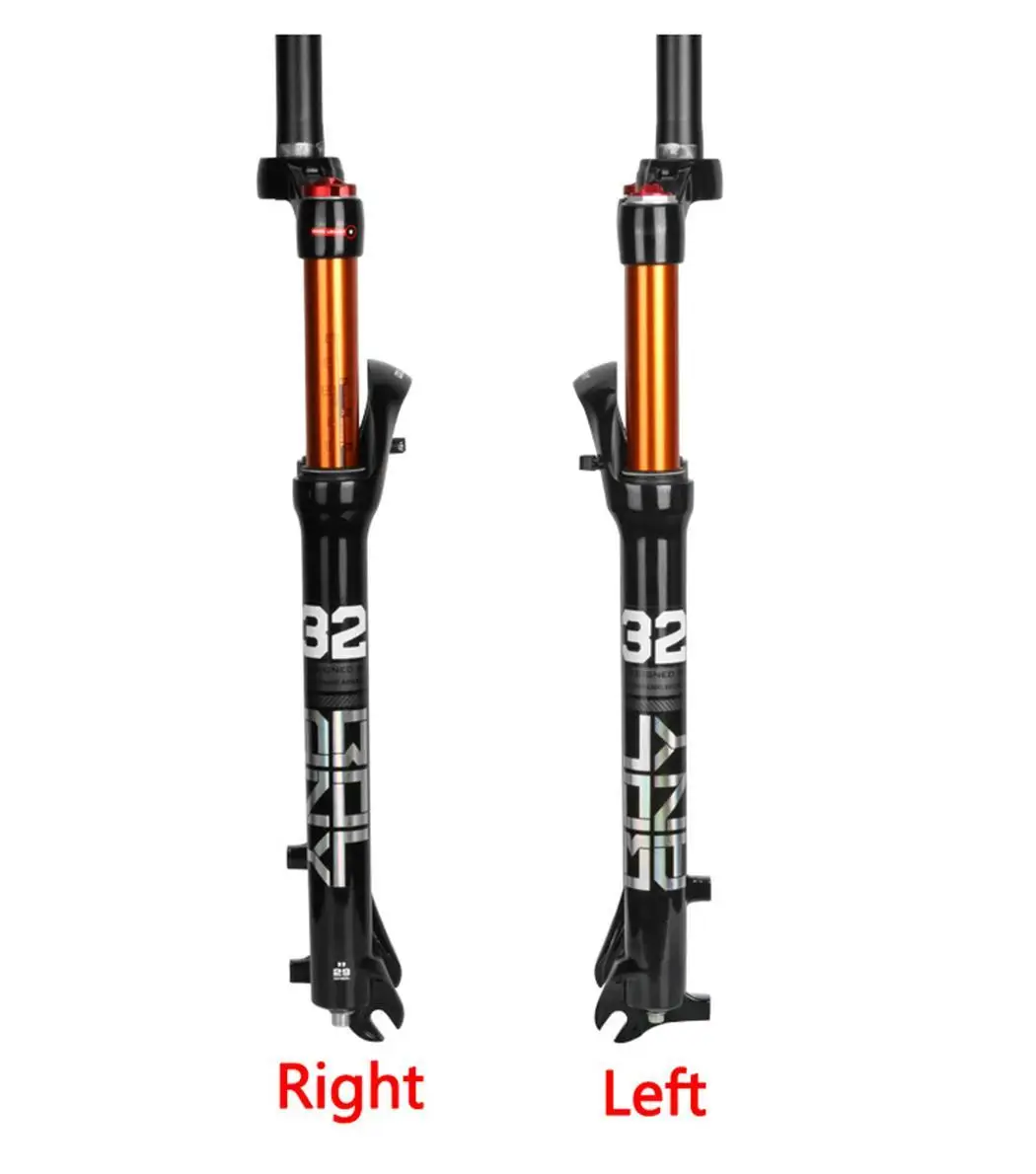Sturdy Durable Bicycle Front Fork Mountain Silver, Black Bike Air Suspension Front 100mm Fork