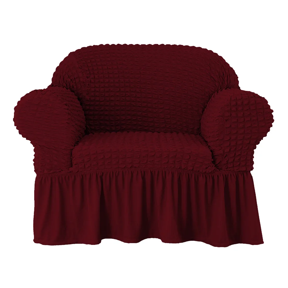 High Elastic Sofa Cover All-Protection Solid Color Non-slip Universal Fabric Sofa Cover K888 - Цвет: S