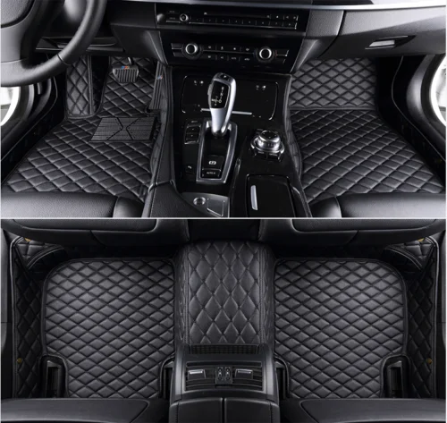 ALL black Подходит для Land Rover Range Rover, спортивные автомобильные коврики, всепогодные ковры, автомобильный коврик 2010 - Название цвета: ALL black