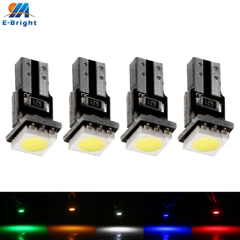 

T5 t4w 2pcs 12V LED 5050 1 SMD PCB Auto Car Wedge Instrument Dashboard DASH Light Interior Lamp Bulb White Blue Red Amber Green