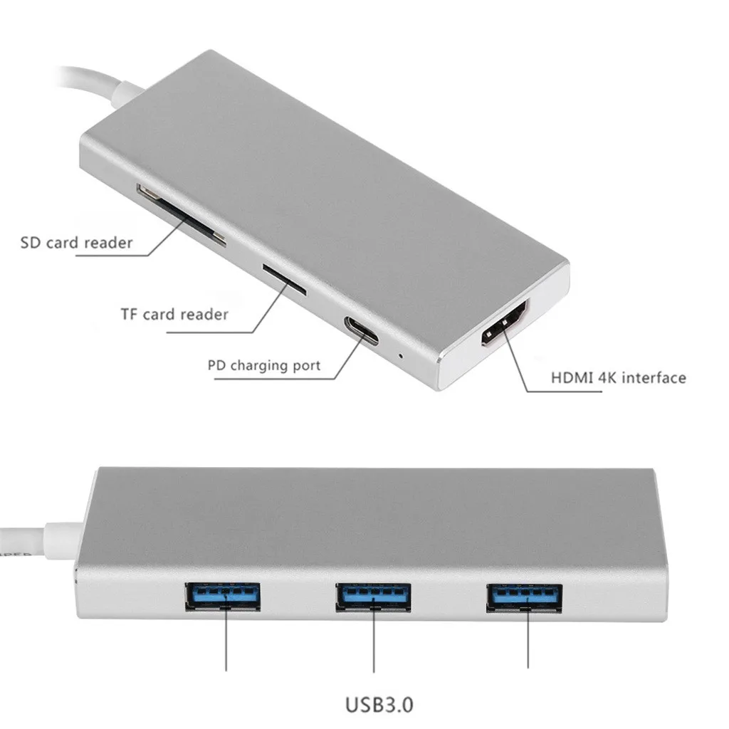 OMESHIN usb-хаб USB C к HDMI Thunderbolt 3 адаптер для MacBook samsung Galaxy S9/Note 9 huawei P20 Pro type C USB 3,0 концентратор
