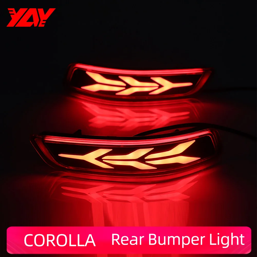

Rear Bumper Light COROLLA 2014-2018 Car LED Reflector Rear Fog Lamp High brake light Brake Light Rear warning light