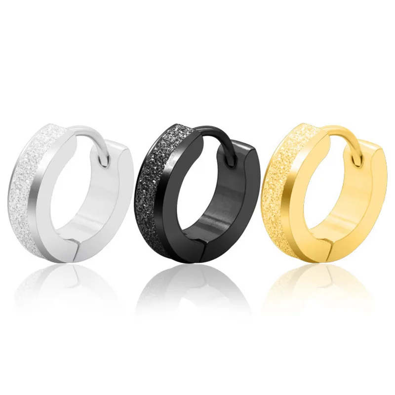 1 шт. мужские серьги гвоздики из нержавеющей стали и титана в стиле