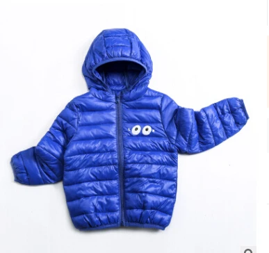 Goocheer New Kids Baby Girls Boys Down Coat Hooded Long Sleeve Zipper Warm Down Jacket Winter Warm Coat Outwear - Цвет: 1