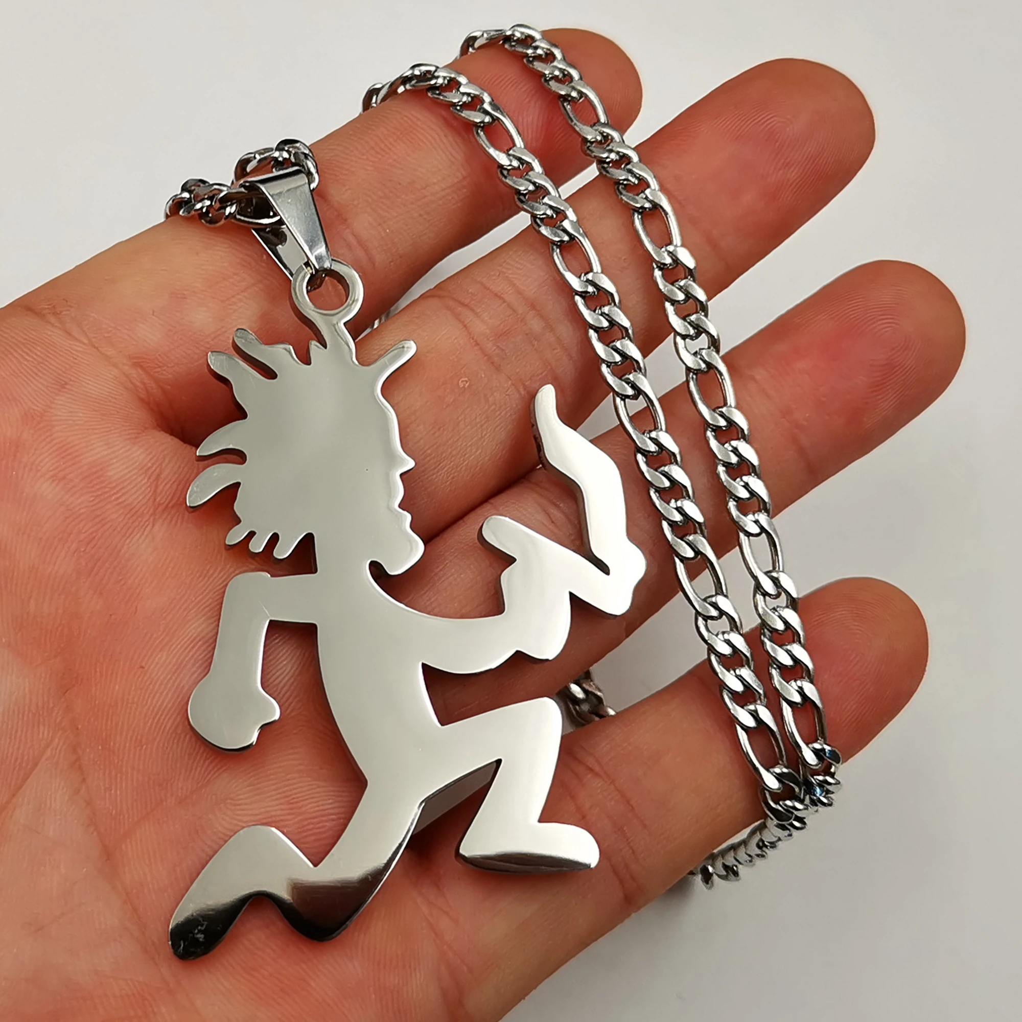 Colgante de acero inoxidable para hombre, collar de Charms moda ICP Juggalo Blunt, Hatchetman, cadena NK de 4MM 24 pulgadas|Colgantes| - AliExpress