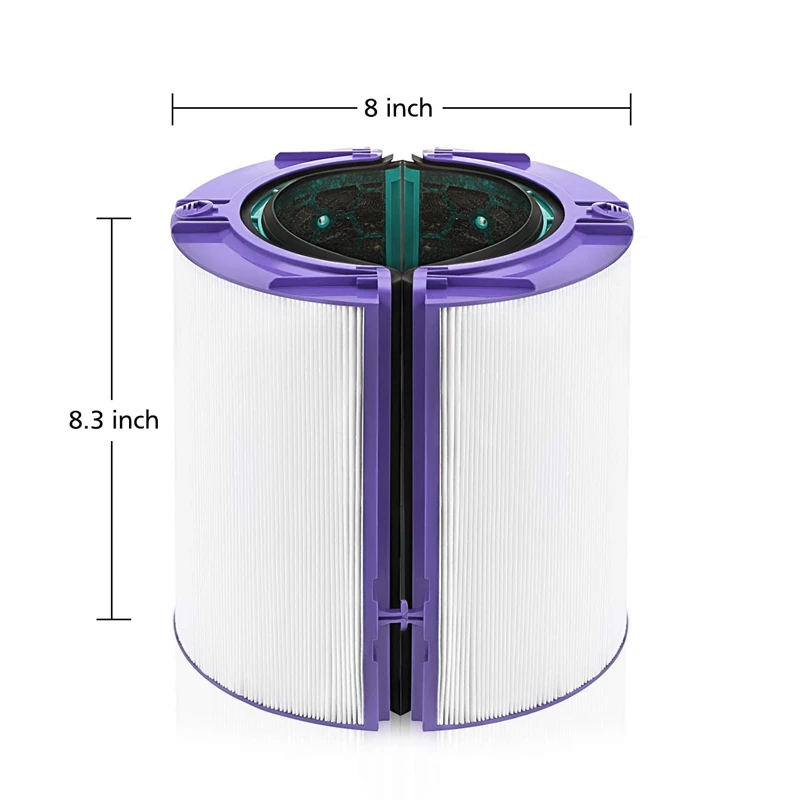 XMX-HEPA фильтр с активированным углем фильтр для Dyson HP04 TP04 DP04 очиститель воздуха Герметичный двухступенчатый 360 ° система фильтра