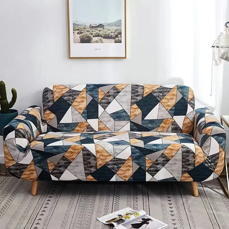 Эластичный чехол для дивана противоскользящий эластичный I-образной формы с