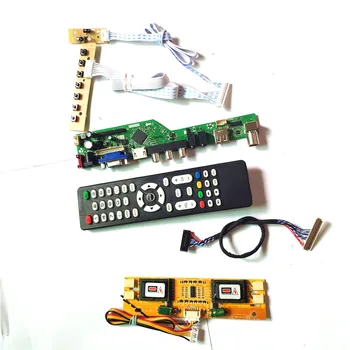 

For M170EG01 V3 V5 VGA HDMI AV USB RF 4CCFL 30Pin LVDS Remote+Inverter+keyboard LCD display panel T.V53 controller board DIY kit
