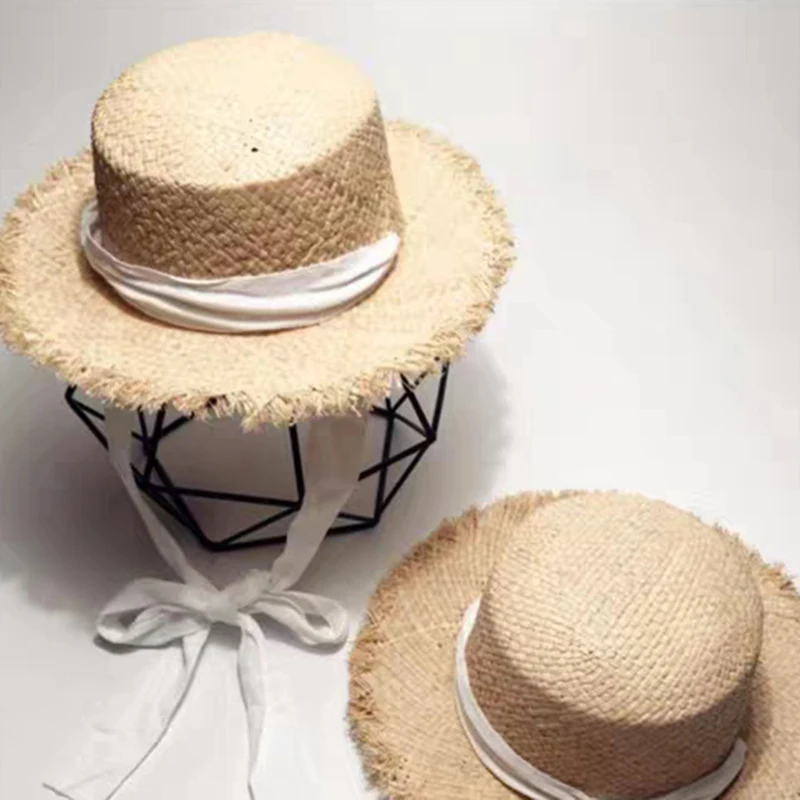 Новая модная женская шляпа от солнца, фирменная Новинка, женская летняя соломенная шляпа с лентой, пляжная шляпа с широкими полями, Sombreros Hombre, путешествия, отдых - Цвет: 2