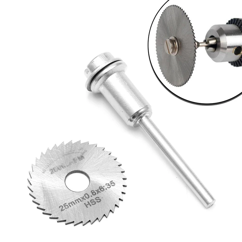 25MM HSS Cutting Disc + Rod For Grinder Cutoff Circular Saw Rotary Blades Tool | Инструменты