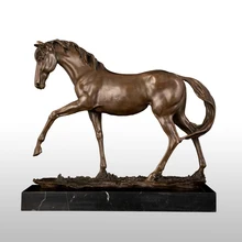 ATLIE стоящая бронзовая фигурка лошади скульптура животные лошади Статуэтка гостиная офисный стол художественный Декор