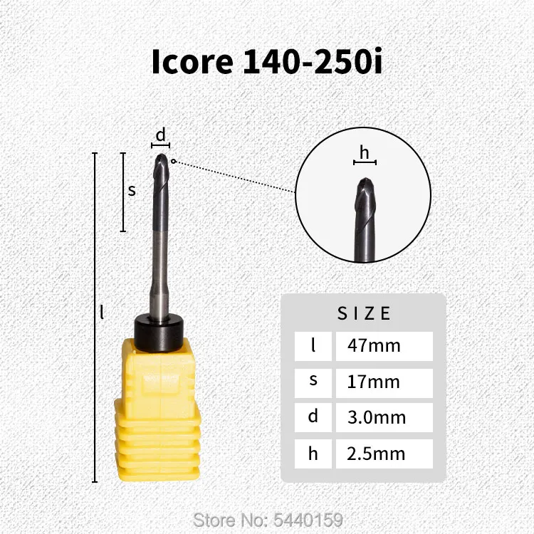 3 шт. Imes Icore 140/245/250/340/4030 фрезерные боры с покрытием/Алмазное покрытие