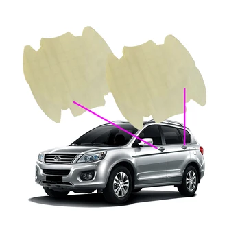 

4 Pcs/Set Transparent Car Handle Protective Film Car Door Stickers On Car Vinyl Anti-Scratch Resistant Sicker Car Accessory Auto