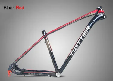 29 Black Red Твиттер Mtb рама черная Hawkpro 27,5 29er AL7005 XC рама для горного велосипеда гладкая Сварка внутренний кабель уф лазер - Цвет: 29 Black Red