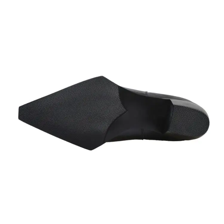 Buono Scarpe/кожаные ботильоны с острым носком; эластичные ботинки «Челси»; Женские ботинки в западном стиле; Botas Mujer; модная обувь; Цвет черный, белый; ботинки