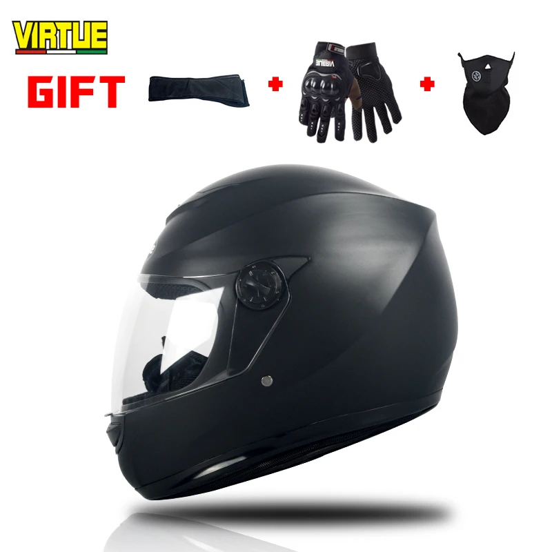 VIRTUE Full Face Cascos Para Moto man woman four season Motorcycle Helmet Motocross Capacete For Racing Downhill off-road helmet - Цвет: Шампанское