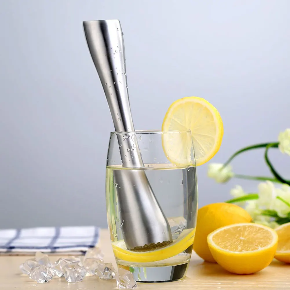 DIY инструмент для коктейлей, Миксер для напитков, вечерние мешалки, сок, бар, фруктовые мудлеры, нержавеющая сталь, разбитое вино, длинная палочка