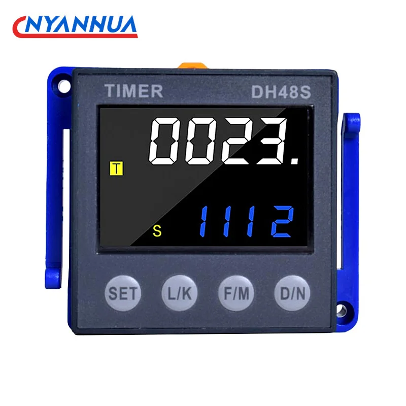 Display Digital Ciclo Tempo Relé Atraso Automático Controlador ac 220v 24v 380v Dh48s-s1z2z