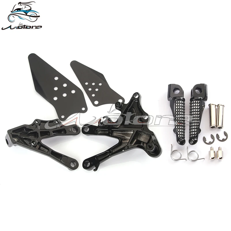 Спереди подножки для ног педали кронштейн для KAWASAKI ZX10R 2006 2007 2008 2009 2010 06 07 08 09 10 2006-2010 мотоцикл